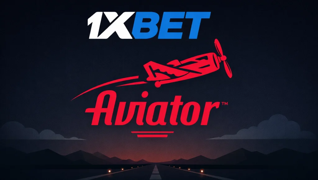 1xBet’dagi Aviator o‘yinining logotipi