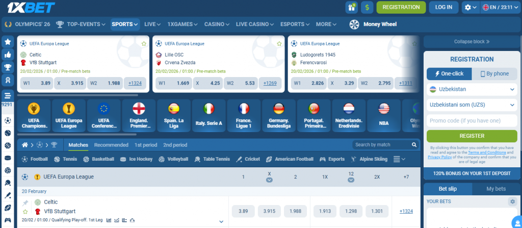 1xBet O'zbekiston sharhi va foydalanuvchi qo'llanmasi 2026