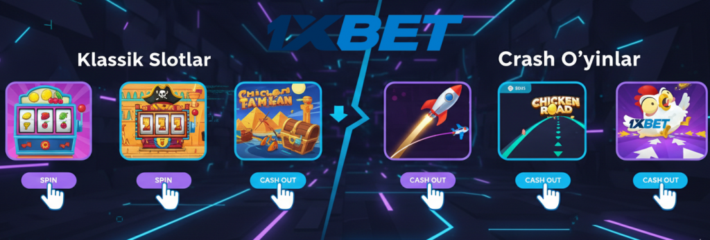 Chicken Road kazino veb-saytida turli xil slotlar va o'yinlarni taklif etadi